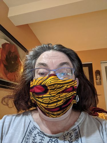 Customer photo review of PACK OF 6 ADULT REUSABLE FACE MASK