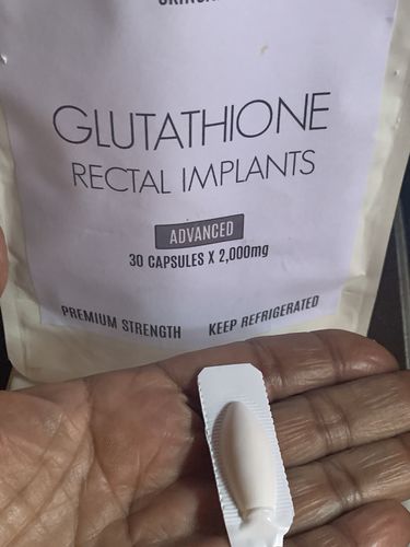 Customer photo review of 2000mg Glutathione Vitamin Rectal Suppositories (30) - Advanced Pack
