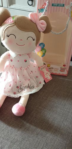 Customer photo review of Personalized Gloveleya Spring Girl Doll With Gift Bag - 5 Colors