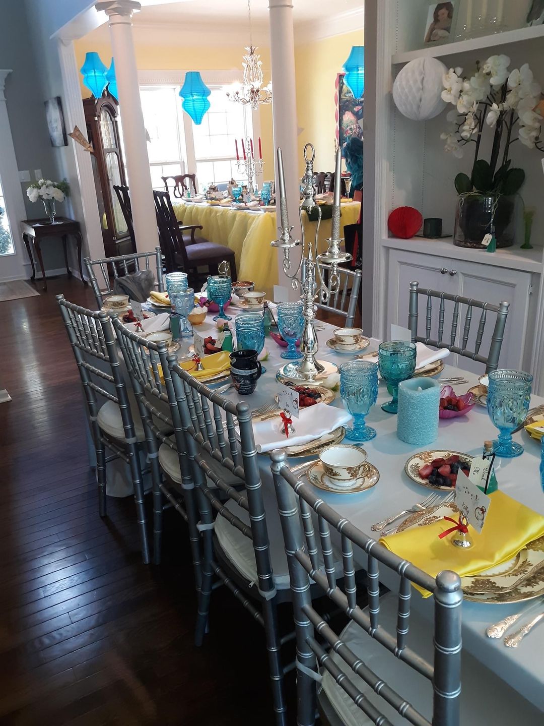 Customer photo review of Turquoise Beehive Unique Shaped Paper Lantern, 10.5-inch x 15-inch
