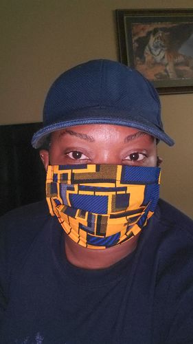Customer photo review of PACK OF 6 ADULT REUSABLE FACE MASK
