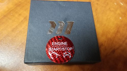 Customer photo review of DynaCarbon™️ Carbon Fiber Engine Start/Stop Overlay for Ford Mustang 2015-2020