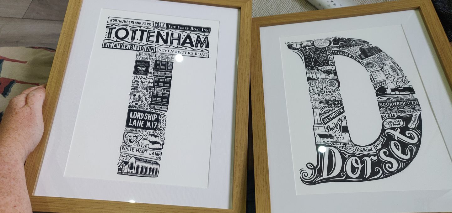 Customer photo review of Tottenham print