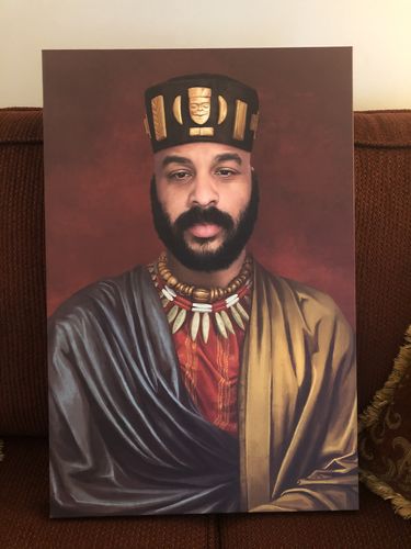 Customer photo review of The African King - Custom Canvas