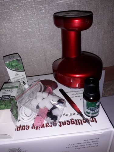 Customer photo review of Electric Cupping Scraping Therapy Massager with Suction Cup - Meridian Dredge Physiotherapy