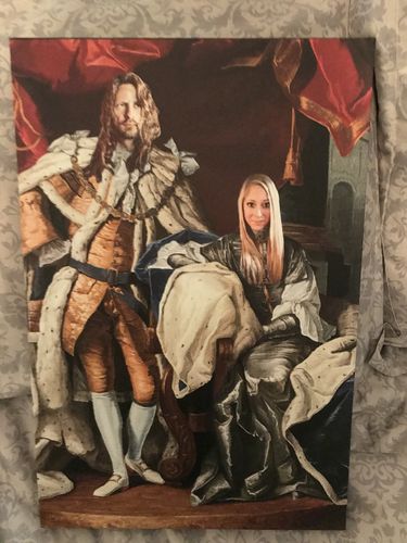 Customer photo review of The Royal Couple - Custom Canvas