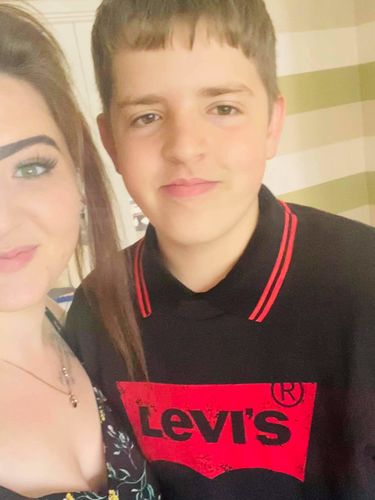 Customer photo review of Mens Tipped Short Sleeve Polo Shirt - Black/Red