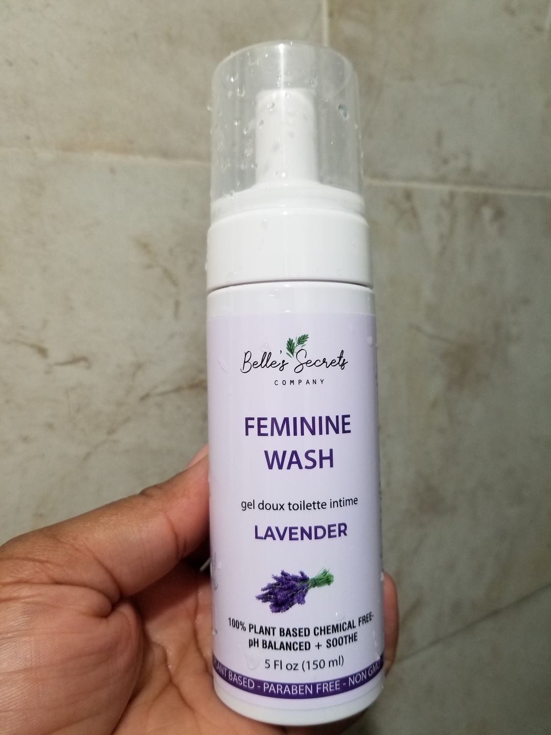 Customer photo review of Belle's Calming Lavender Wash
