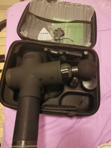 Customer photo review of LCD Display Touch Screen 20-Speed 4 Heads Massage Gun