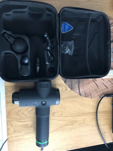 Customer photo review of LCD Display Touch Screen 20-Speed 4 Heads Massage Gun