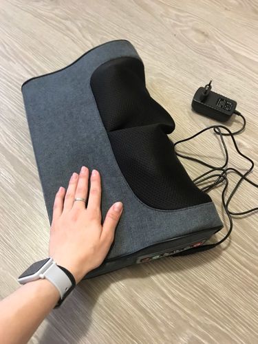 Customer photo review of Upgraded 6 Buttons Infrared Heating Neck & Shoulder Shiatsu Massage Pillow - Multi Function