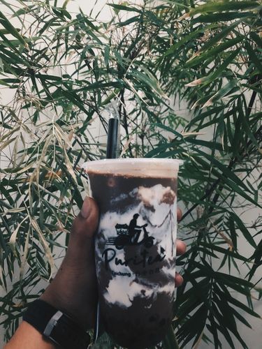 Customer photo review of Choco Cheese Mousse Milk Tea