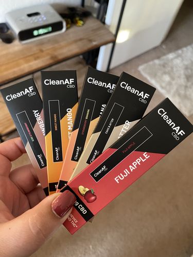 Customer photo review of 100 mg CBD Disposable Vape ~ CleanAF PUFF in 9 Flavors