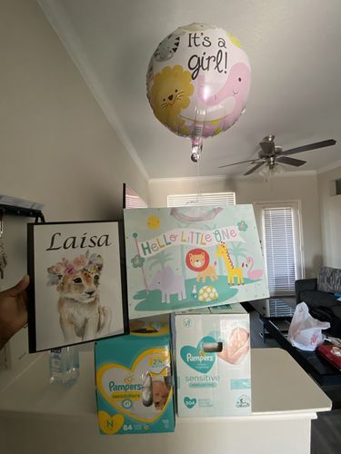 Customer photo review of Flower Crown Animals Canvas Prints