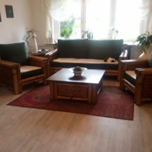 Customer photo review of SAMAYA Bambus Sitzgruppe inkl. Sitzauflage & Tisch
