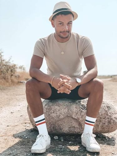 Customer photo review of Compass Pendant (Gold)