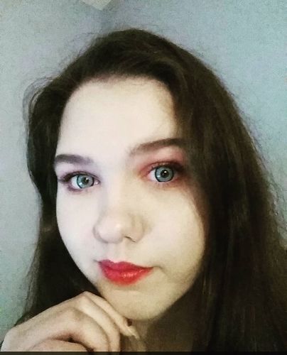Customer photo review of Icoloured® Elf Blue Colored Contact Lenses