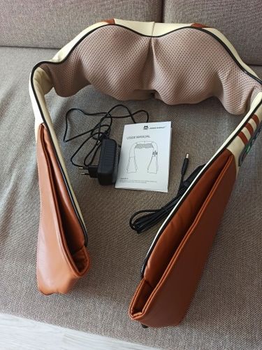 Customer photo review of Vibration Neck & Shoulder U-Shape Massager with Heat - Home and Car Use