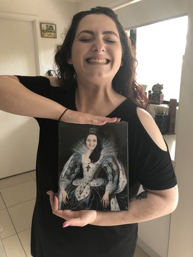 Customer photo review of Custom Portrait of Anne of Austria, Queen of France, circa 1620-1625