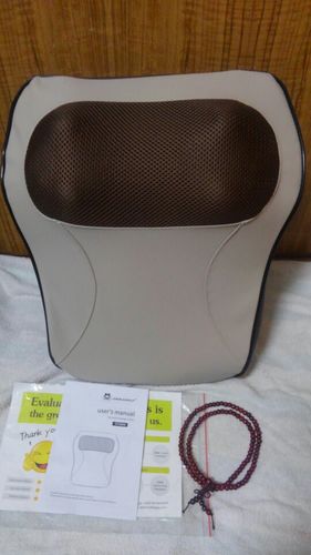Customer photo review of 3-in-1 Neck Shoulder Back Shiatsu Massage Pillow/Chair With Heat