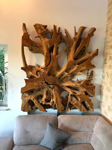 Customer photo review of Teak Wurzelholz Raumteiler NAGA