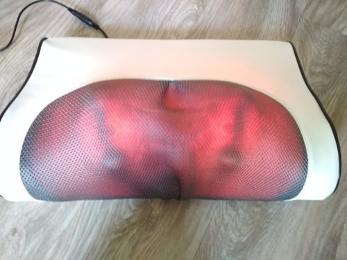 Customer photo review of Upgraded 6 Buttons Infrared Heating Neck & Shoulder Shiatsu Massage Pillow - Multi Function