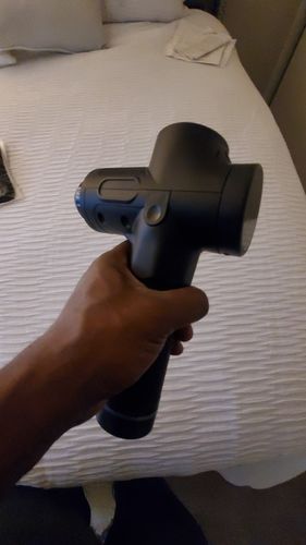 Customer photo review of LCD Display Touch Screen 20-Speed 4 Heads Massage Gun
