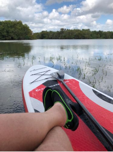 Customer photo review of Uenjoy Inflatable Sup All Around Paddle Board, Full Accessories