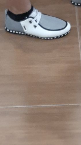 Customer photo review of Striped Breathable Light Loafers