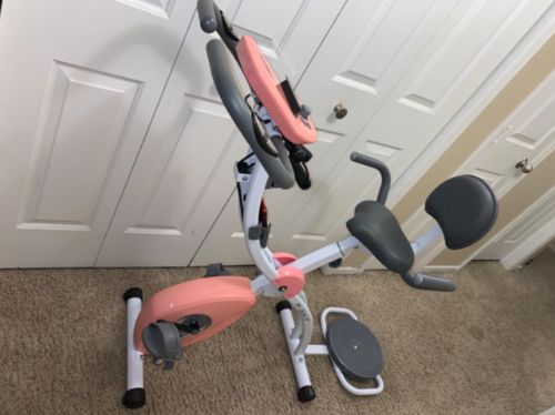 Customer photo review of Murtisol Folding Exercise Bike Compact , Stationary Bike