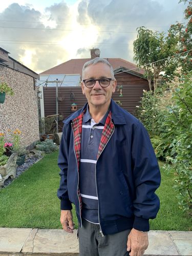 Customer photo review of Mens Classic Harrington Jacket - Navy