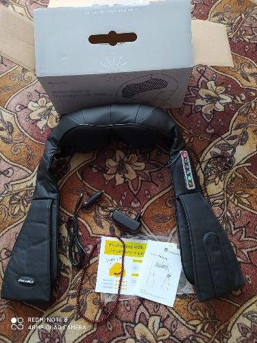 Customer photo review of Vibration Neck & Shoulder U-Shape Massager with Heat - Home and Car Use
