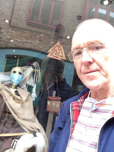 Customer photo review of Mens Classic Harrington Jacket - Navy