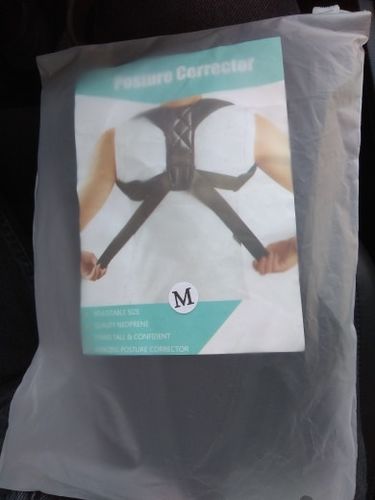 Customer photo review of Adjustable Back Posture Brace Clavicle Support Posture Corrector and Pain Relief