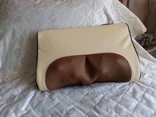 Customer photo review of Upgraded 6 Buttons Infrared Heating Neck & Shoulder Shiatsu Massage Pillow - Multi Function