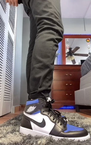 Customer photo review of Jordan 1 Retro “Royal Toe”