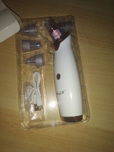 Customer photo review of Electric Blackhead Removal and Facial Pore Suction Vacuum Cleaner