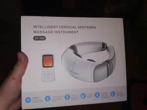 Customer photo review of Portable Smart Wireless Neck & Shoulder Massager for Cervical Pain