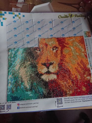 Customer photo review of Diamond Painting - Sternzeichen Löwe