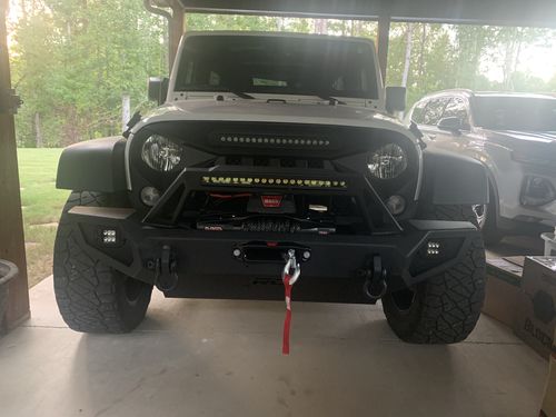 Customer photo review of Gladiator Grille w/ LED Off-Road Lights ( 07 - 18 Jeep Wrangler JK )