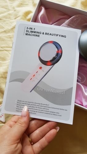 Customer photo review of 3-in-1 Ultrasound Infrared EMS Facial Body Slimming Massager - Anti Cellulite Fat Burner
