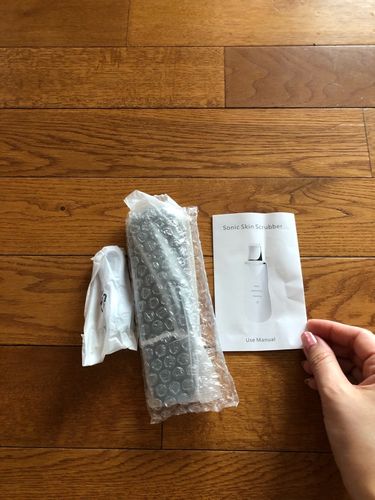 Customer photo review of Electric Ultrasonic Facial Skin Scrubber - Ionic Deep Face Cleaning