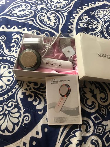 Customer photo review of 3-in-1 Ultrasound Infrared EMS Facial Body Slimming Massager - Anti Cellulite Fat Burner