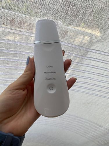 Customer photo review of Electric Ultrasonic Facial Skin Scrubber - Ionic Deep Face Cleaning