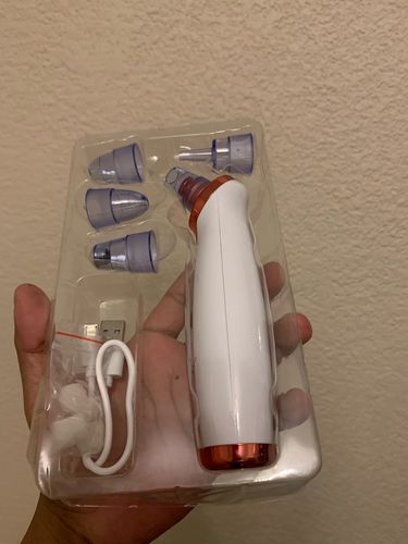 Customer photo review of Electric Blackhead Removal and Facial Pore Suction Vacuum Cleaner