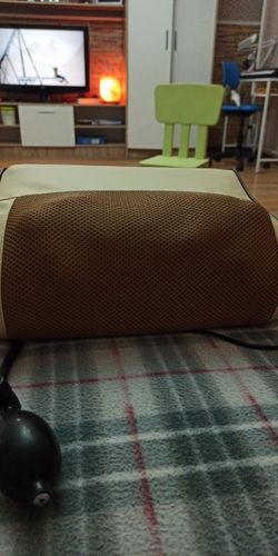 Customer photo review of 2-in-1 Multifunctional Shiatsu Cervical Neck Shoulder Back Massage Pillow With Removable Pillow