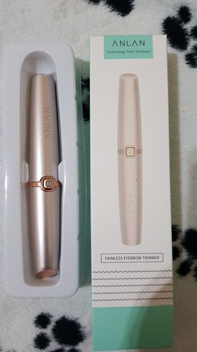 Customer photo review of Electric Portable Painless Eyebrow Trimmer - Facial Hair Remover Depilator