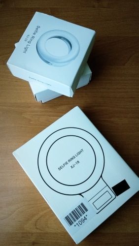 Customer photo review of Updated LED Selfie Phone Ring Light for iPhone Android - Youtube Vlog Light Enhancing