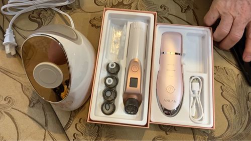 Customer photo review of Electric Blackhead Removing & Facial Pore Cleaning Vacuum Suction Tool -LED Display