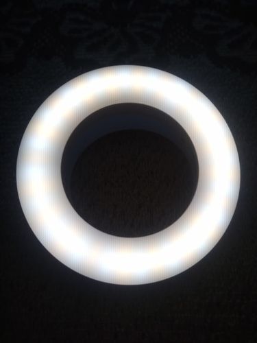 Customer photo review of Updated LED Selfie Phone Ring Light for iPhone Android - Youtube Vlog Light Enhancing